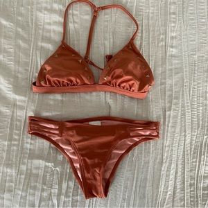 Xhilaration orange / rust-colored bikini size XS
